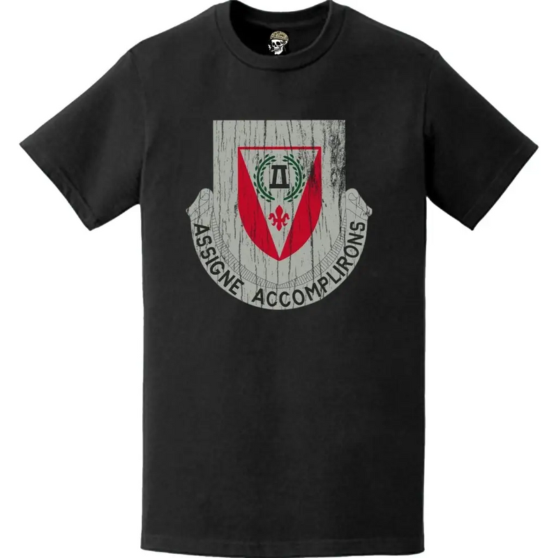 Distressed 83rd Engineer Battalion Logo Emblem T-Shirt