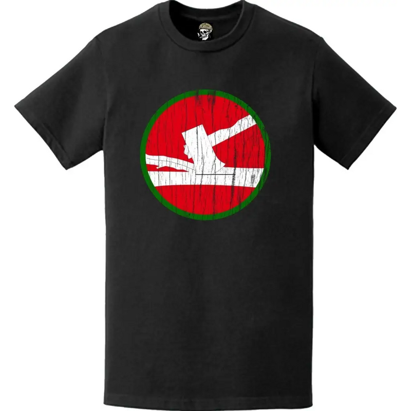 Distressed 84th Infantry Division (84th ID) SSI Logo Crest T-Shirt