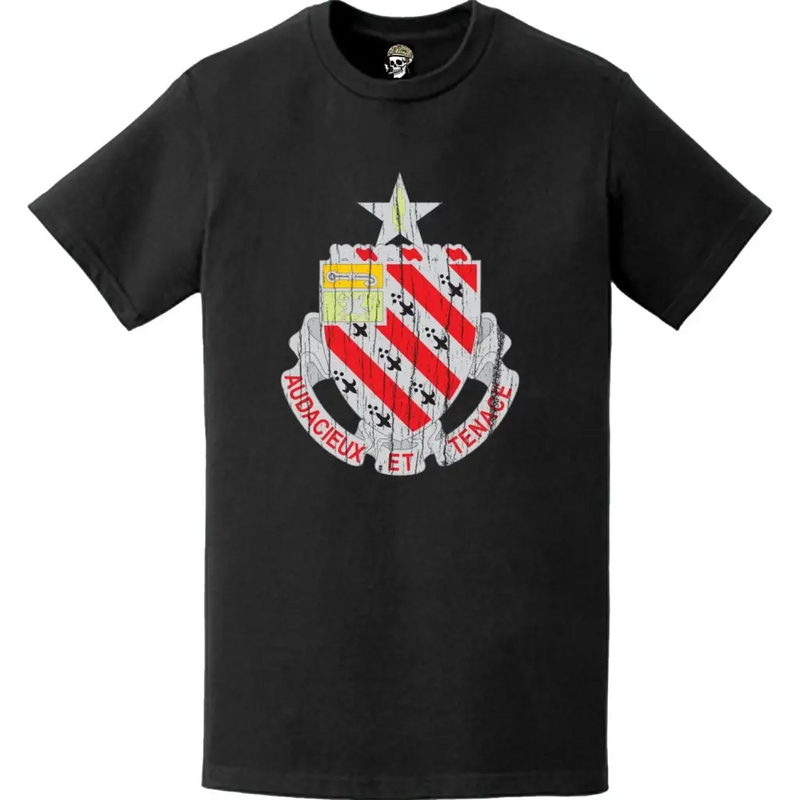 Distressed 8th Field Artillery Regiment Emblem Crest T-Shirt