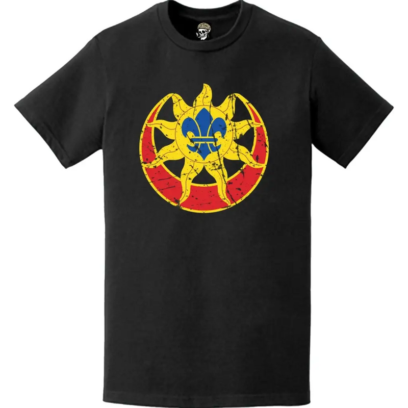 Distressed 9th Infantry Division (9th ID) DUI Logo T-Shirt