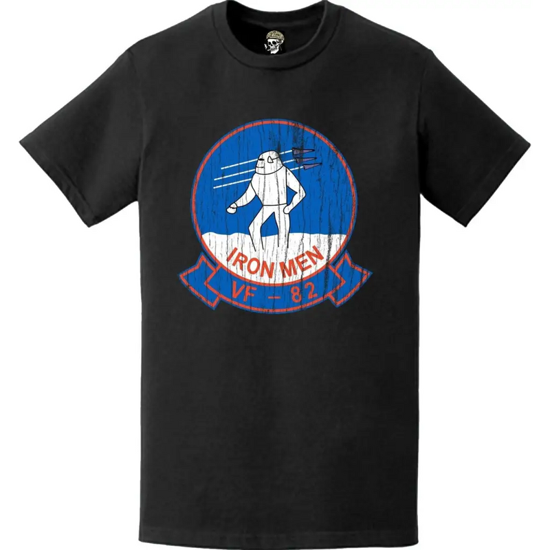 VF-82 戦闘飛行隊 エンブレム Tシャツ (ダメージ加工)