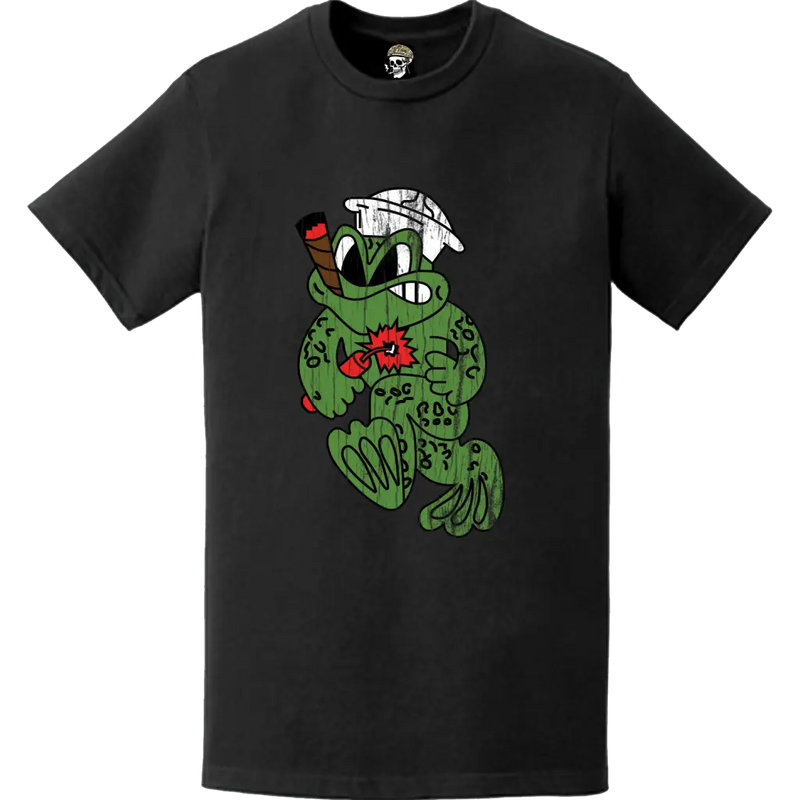 カエルさんのフレディ(米海軍UDTロゴエンブレムTシャツ)