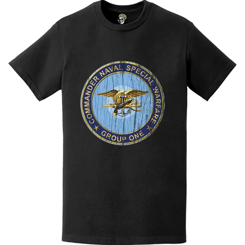 Distressed Naval Special Warfare Group 1 (NSWG-1) Logo Emblem T-Shirt