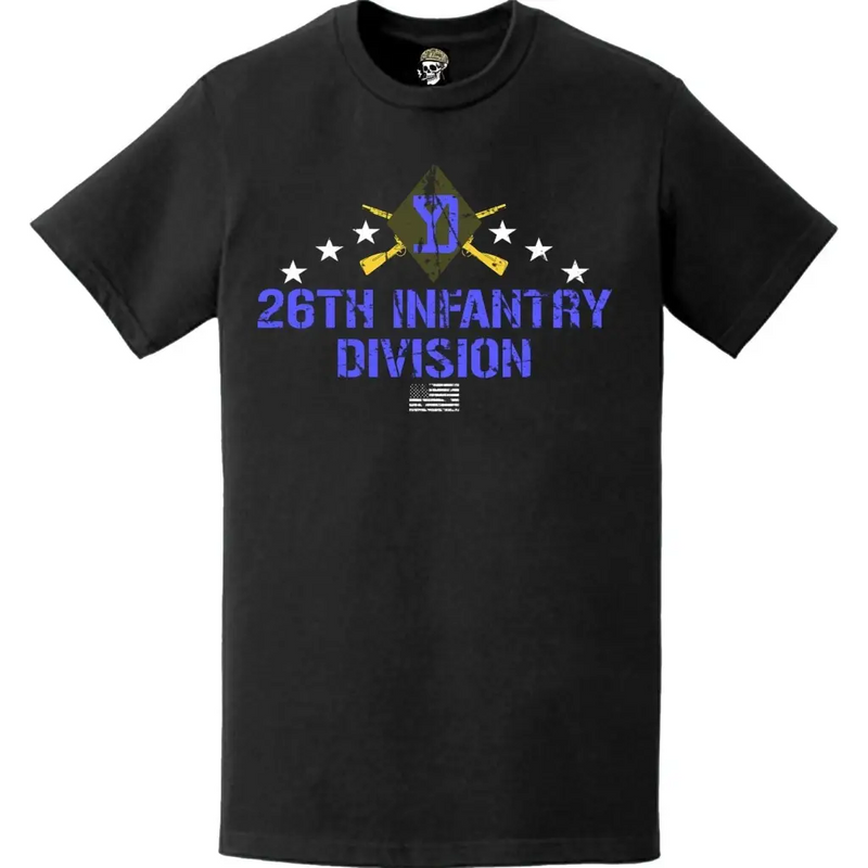 Distressed Patriotic 26th Infantry Division (26th ID) T-Shirt