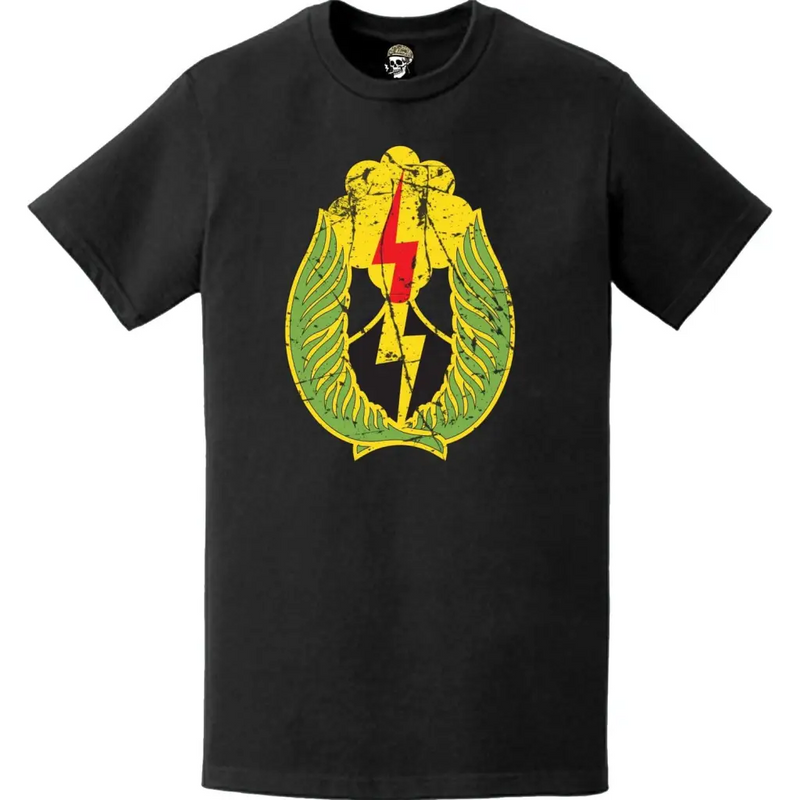 陸軍第25歩兵師団(25th ID)章(DUI)ロゴTシャツ ユーズド加工