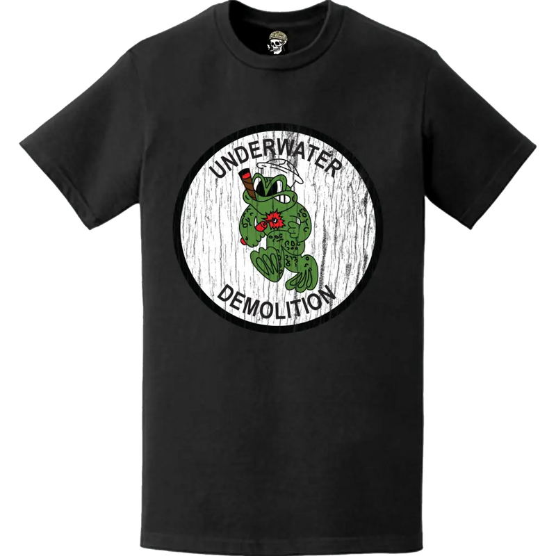 アメリカ海軍水中破壊チーム(UDT)ロゴエンブレムダメージTシャツ