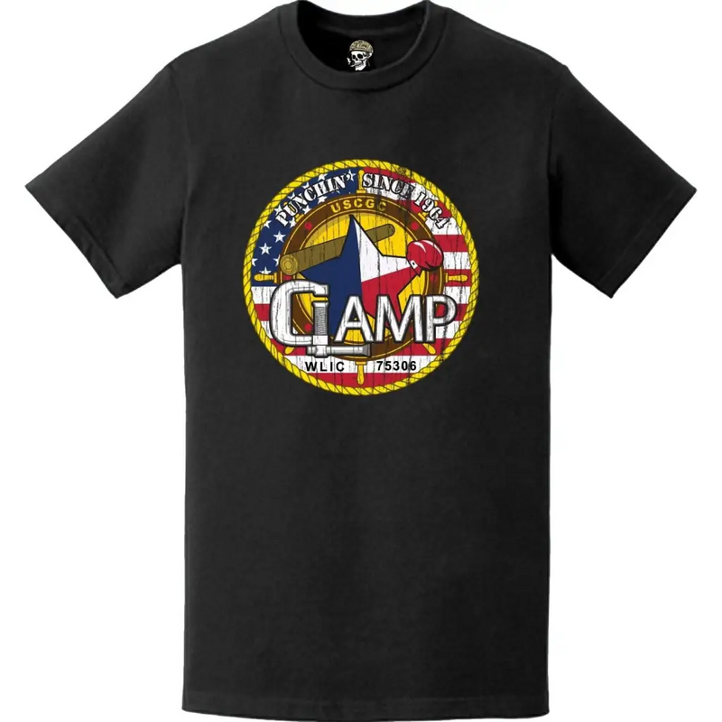 Distressed USCGC Clamp (WLIC-75306) Ship's Crest Emblem Logo T-Shirt