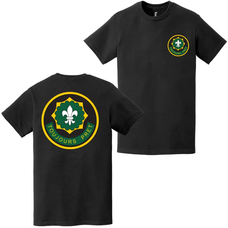 Double-Sided 2nd Cavalry Regiment SSI Logo Emblem T-Shirt