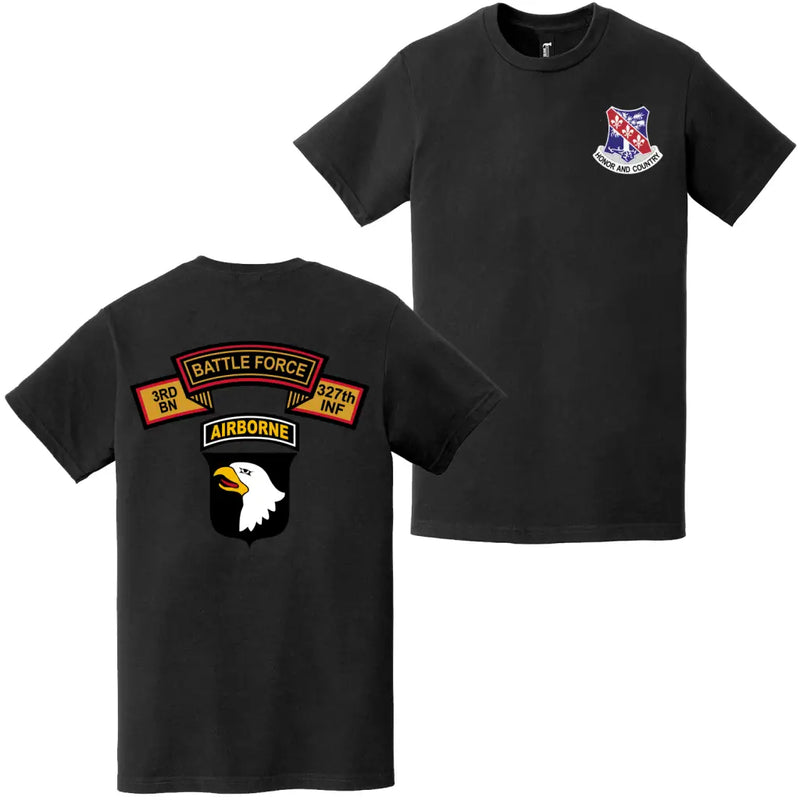 Double-Sided 3-327 Infantry 'Battle Force' 101st Airborne T-Shirt