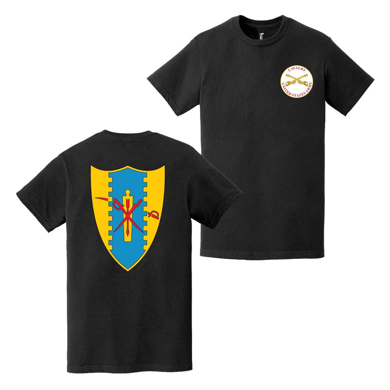 Double-Sided 4th Cavalry Regiment Crest Branch T-Shirt
