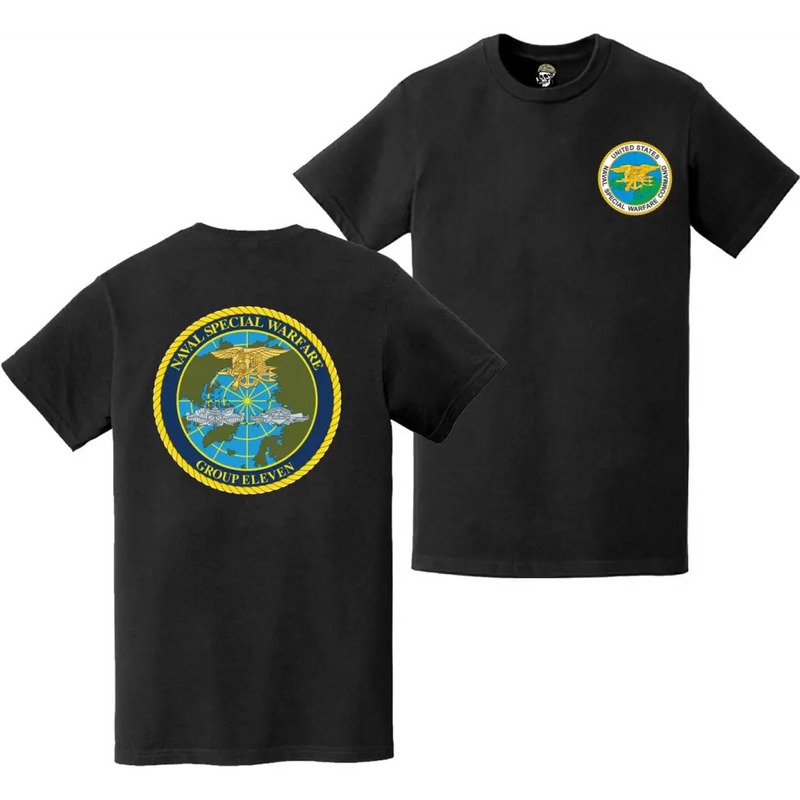 Double-Sided Naval Special Warfare Group 11 (NSWG-11) NSWC Logo T-Shirt