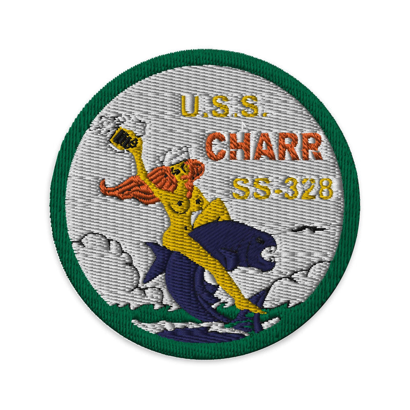 USS Charr (SS-328) WW2 Submarine Embroidered Patch