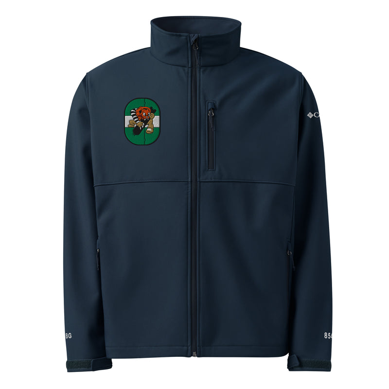 854th Bomb Squadron 491st BG Men's Embroidered Columbia Soft Shell Jacket