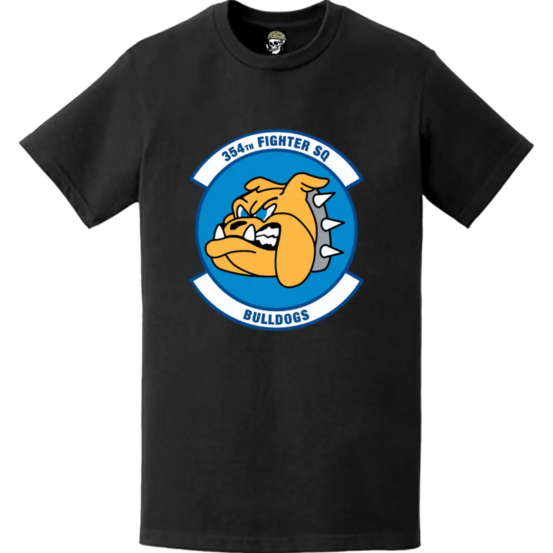 Official 354th Fighter Squadron (354th FS) 'Bulldogs' Logo Emblem T-Shirt