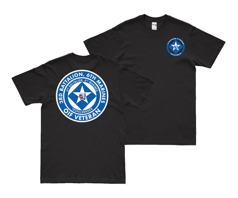 Double-Sided 3/6 Marines OIF Veteran T-Shirt
