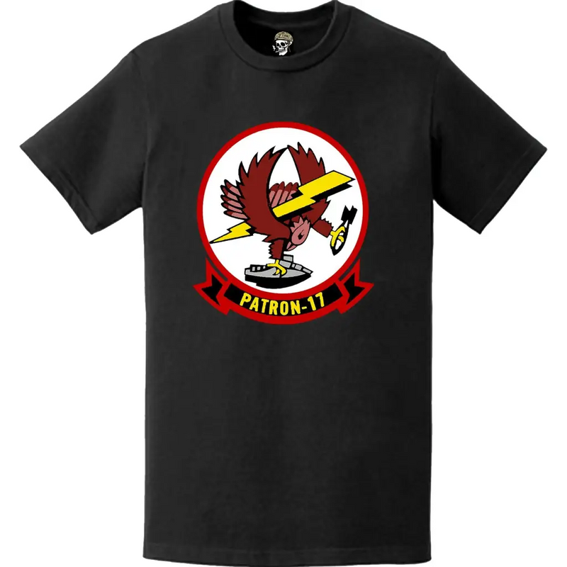 第17哨戒飛行隊 (VP-17) パッチロゴ デカール エンブレム 胸部Tシャツ