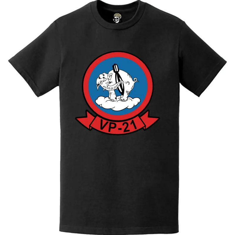 哨戒飛行隊21 (VP-21) パッチ ロゴ デカール エンブレム 胸部 Tシャツ