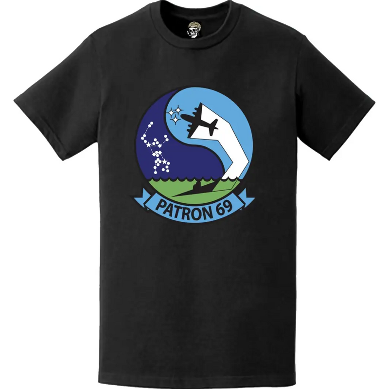第69哨戒飛行隊 (VP-69) パッチ ロゴ デカール エンブレム 胸部 Tシャツ