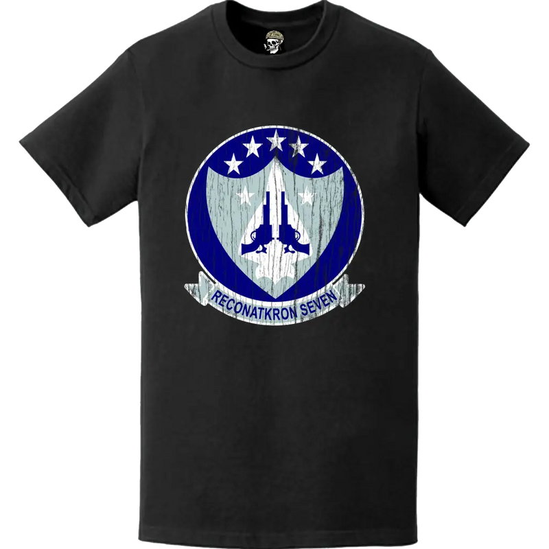 RVAH-7 ディストレスパッチロゴデカールエンブレムTシャツ