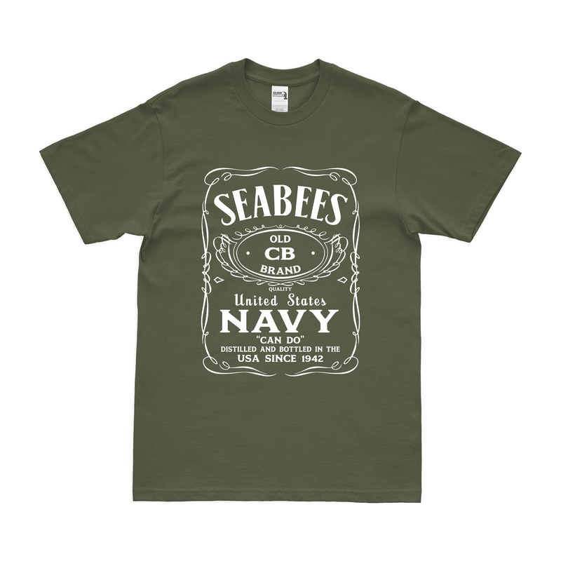 U.S. Navy Seabees 'Can Do' Whiskey Label Legacy T-Shirt