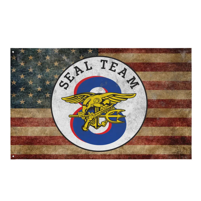 SEAL Team 8 Emblem Indoor Wall Flag