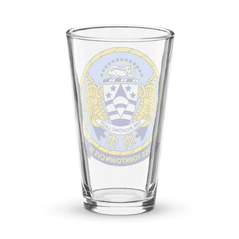 USS Yorktown (CVS-10) Pint Beer Glass