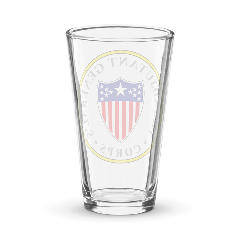 U.S. Army Adjutant General's Corps Branch Plaque Beer Glass