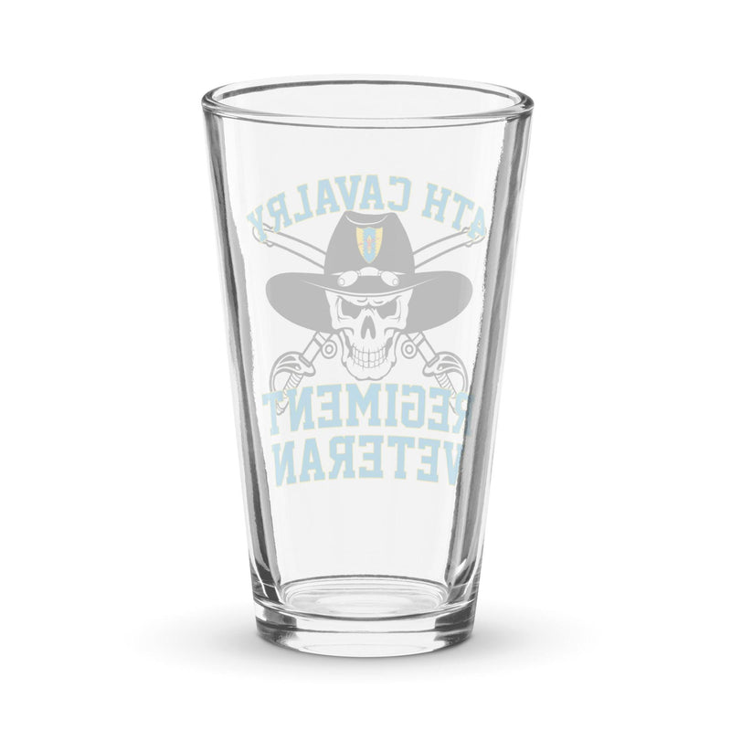 4th Cavalry Regiment Veteran Beer Pint Glass