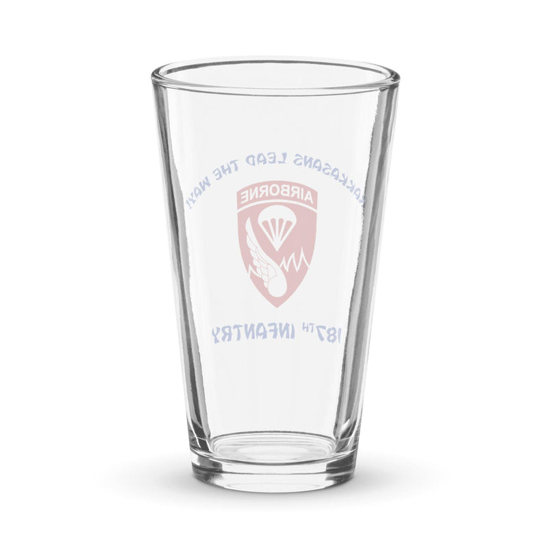 Rakkasans Lead the Way 187th AIR Beer Pint Glass