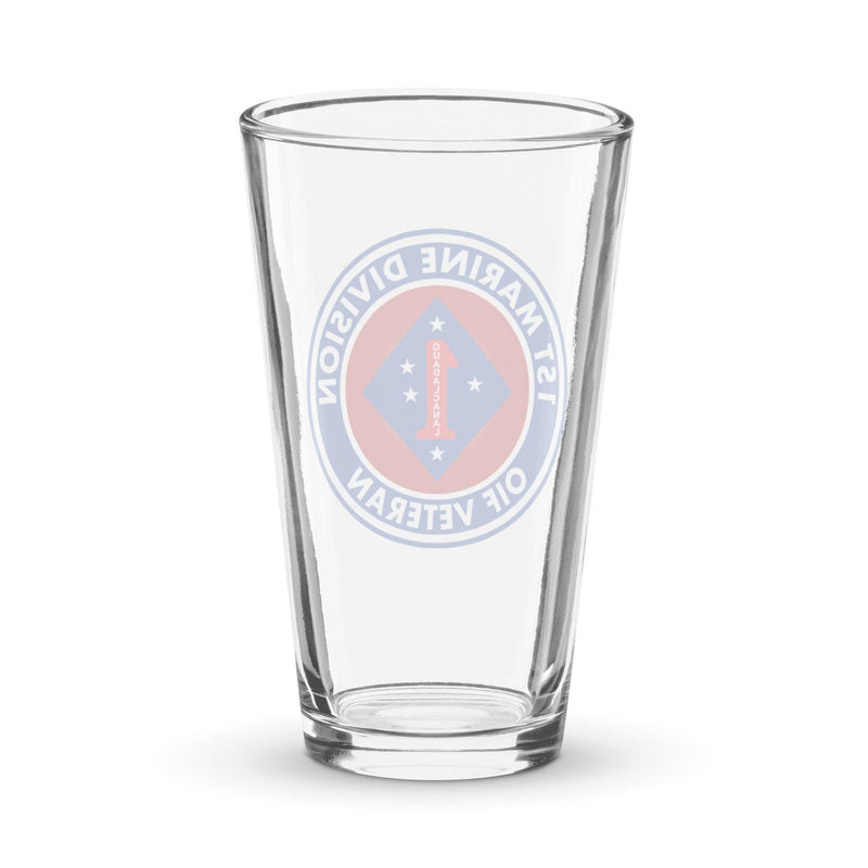 1st Marine Division OIF Veteran Beer Pint Glass