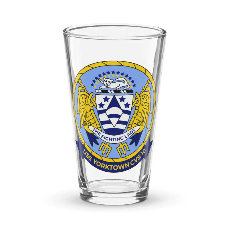 USS Yorktown (CVS-10) Pint Beer Glass
