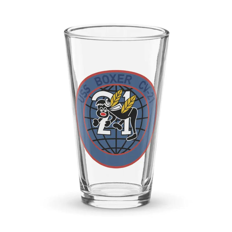 USS Boxer (CV-21) Beer Pint Glass