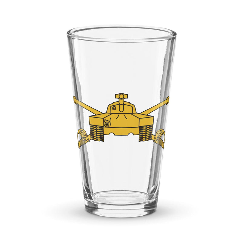 U.S. Army Armor Branch Emblem Beer Pint Glass