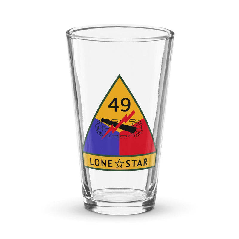 49th Armored Division Beer Pint Glass