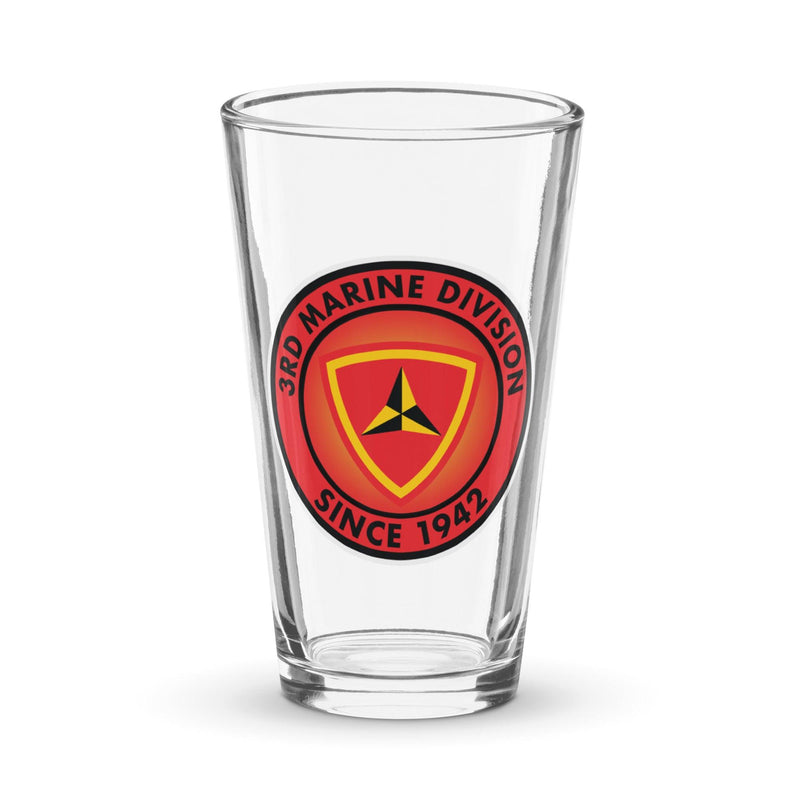 3rd Marine Division Since 1942 Beer Pint Glass