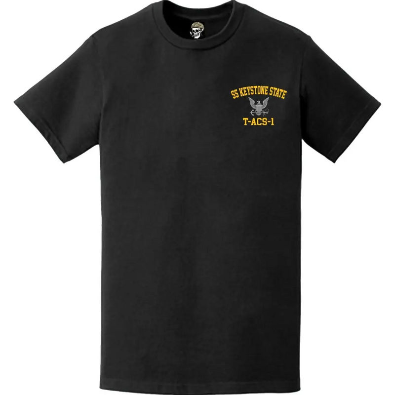 SS Keystone State (T-ACS-1) Left Chest T-Shirt