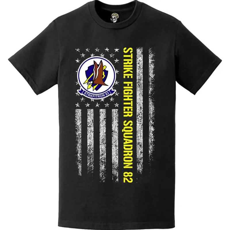Strike Fighter Squadron 82 (VFA-82) American Flag T-Shirt