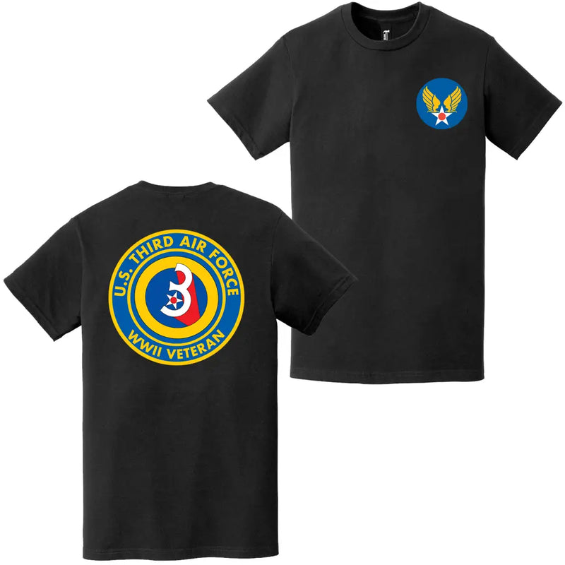 Third Air Force USAAF WW2 Veteran Emblem T-Shirt
