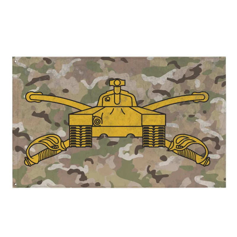 U.S. Army Armor Branch OCP Camo Indoor Wall Flag