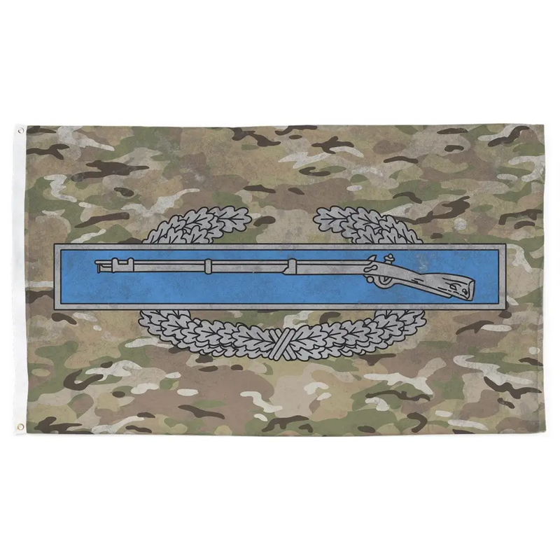 U.S. Army CIB OCP Camo Indoor Wall Flag