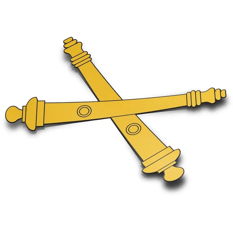 U.S. Army Field Artillery Branch Emblem Die-Cut Vinyl Sticker Decal