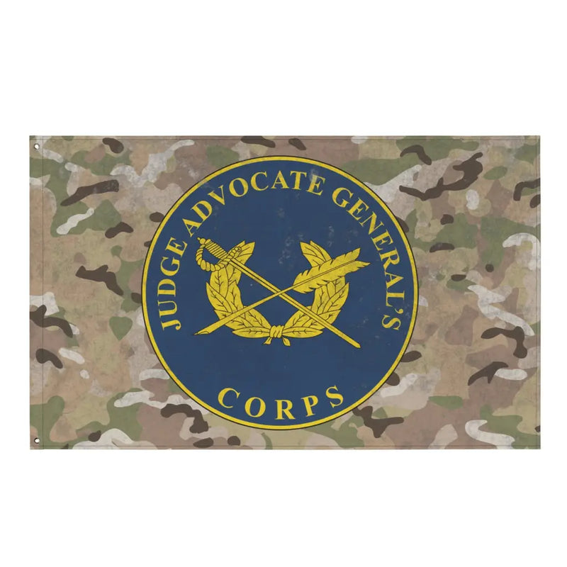 米国陸軍法務部隊 (JAG Corps) 支部プレート室内壁旗