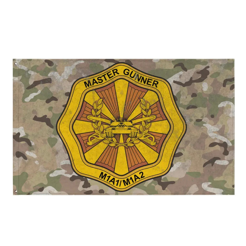 U.S. Army Master Gunner Insignia Badge Indoor Wall Flag