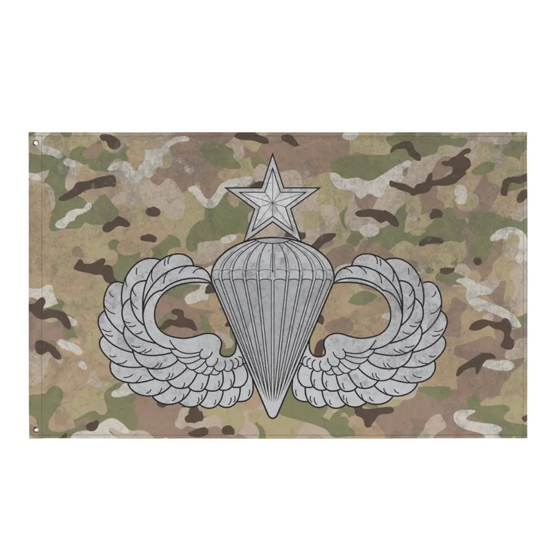 U.S. Army Senior Paratrooper Wings Badge Indoor Wall Flag