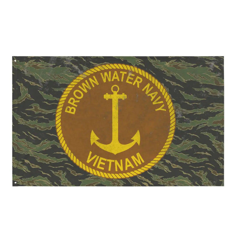 U.S. Navy Brown Water Navy Logo Vietnam War Indoor Wall Flag