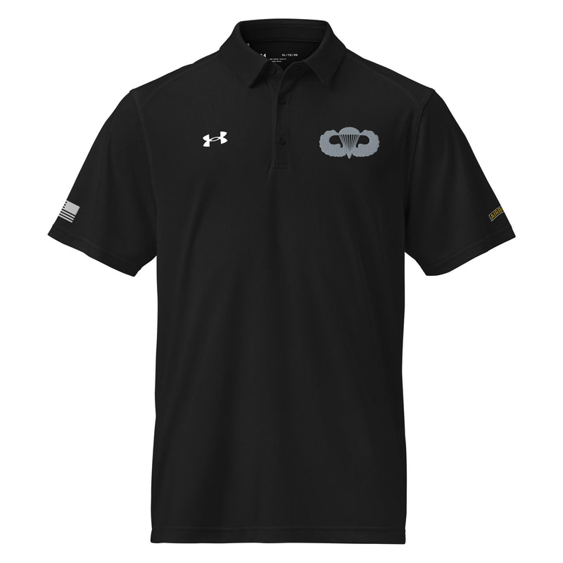 U.S. Army Parachutist Badge Embroidered Paratrooper Under Armour® Men's Polo