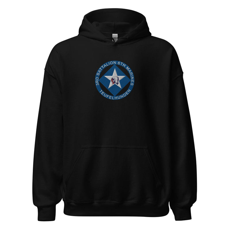 3rd Bn 6th Marines Embroidered Unisex Hoodie