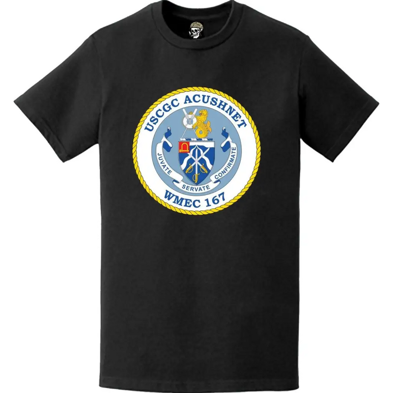 USCGC Acushnet (WMEC-167) Ship's Crest Emblem Logo T-Shirt