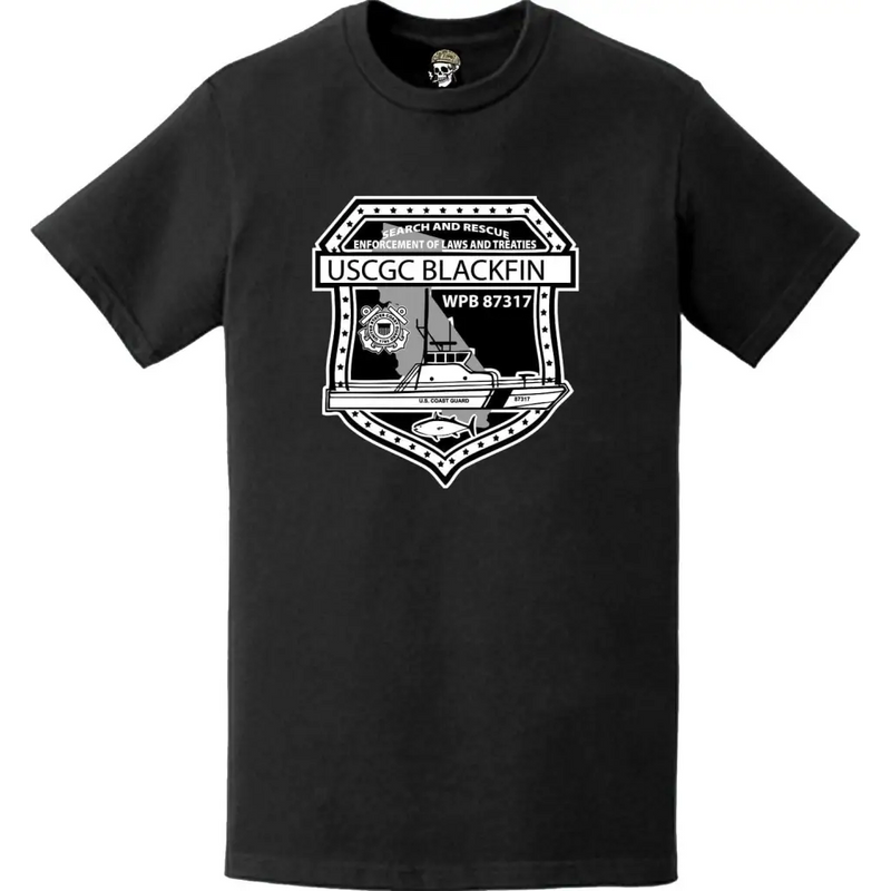 USCGC Blackfin (WPB-87317) Ship's Crest Emblem Logo T-Shirt