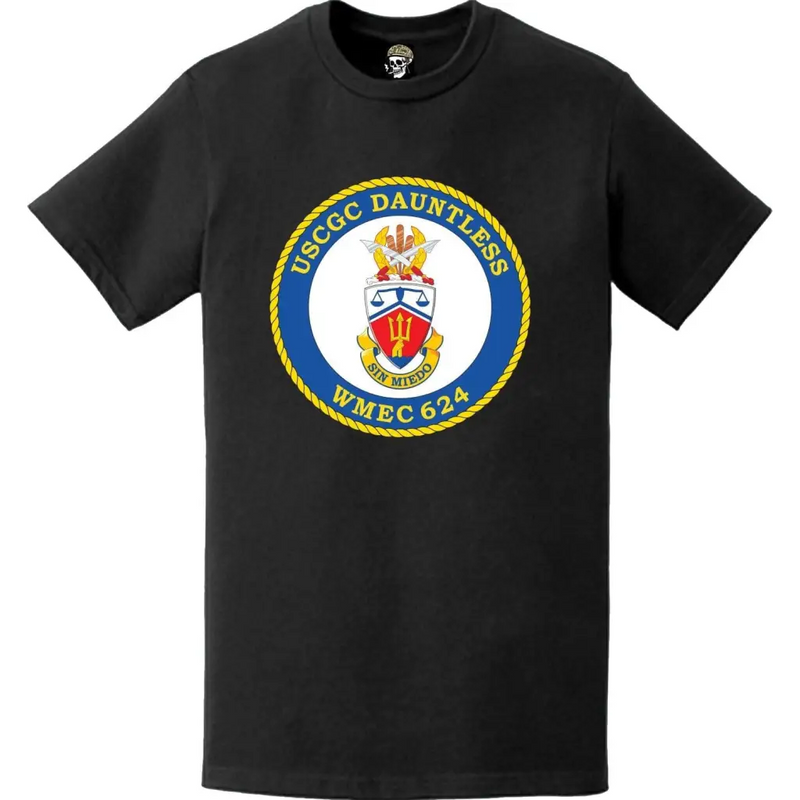 USCGC Dauntless (WMEC-624) Ship's Crest Emblem Logo T-Shirt